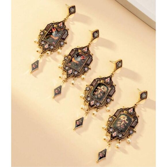 Edwardian Earrings - Picture 3 of 5